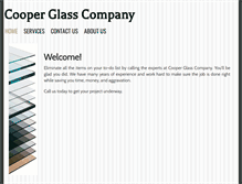 Tablet Screenshot of cooperglass.com